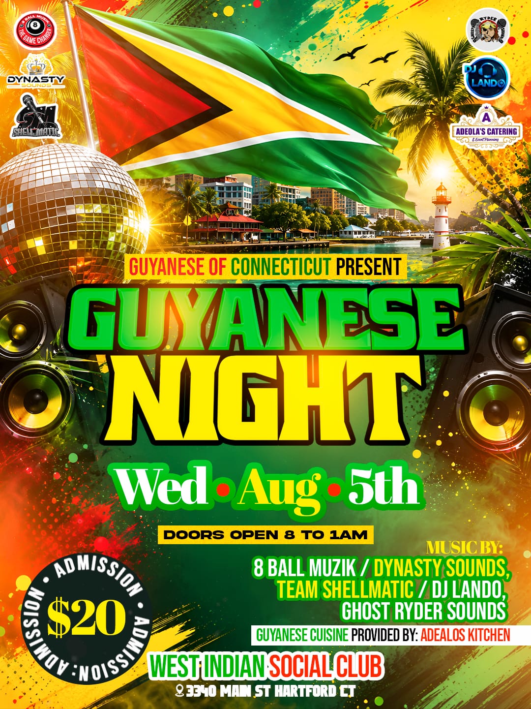 GUYANESE NIGHT 2026 - Celebration Week Hartford CT GUYANESE NIGHT 2026 - Celebration Week Hartford CT